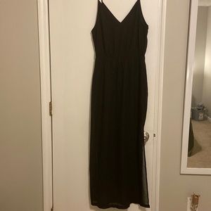 Black maxi dress
